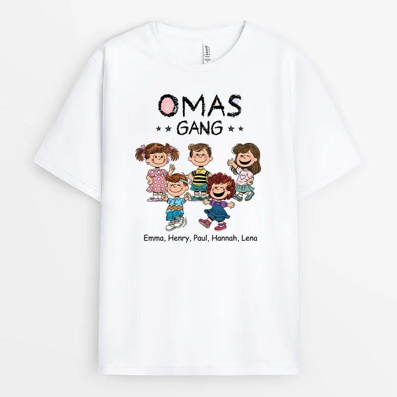 Omas/Mamas Gang Peanuts-Stil - Personalisiertes Geschenk | Tasse Oma/Mama