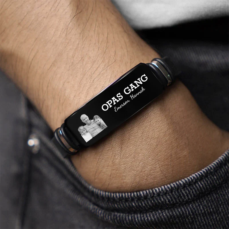 Bester Papa Aller Zeiten - Personalisiertes Geschenk | Papa Armband mit Foto