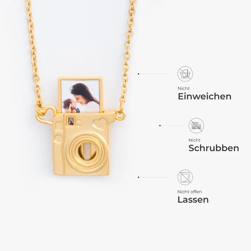 Kamerafoto - Personalisierte Geschenke Foto | Kette Für Frauen Und Männer