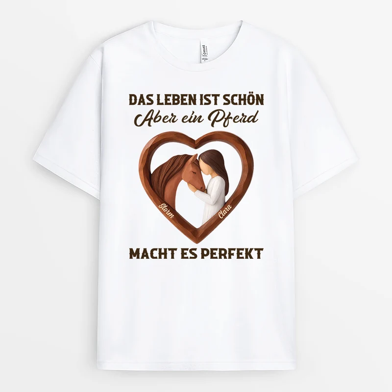 Ein Pferd Macht Das Leben Perfekt - Personalisierte Geschenke Pferd | T Shirts Damen
