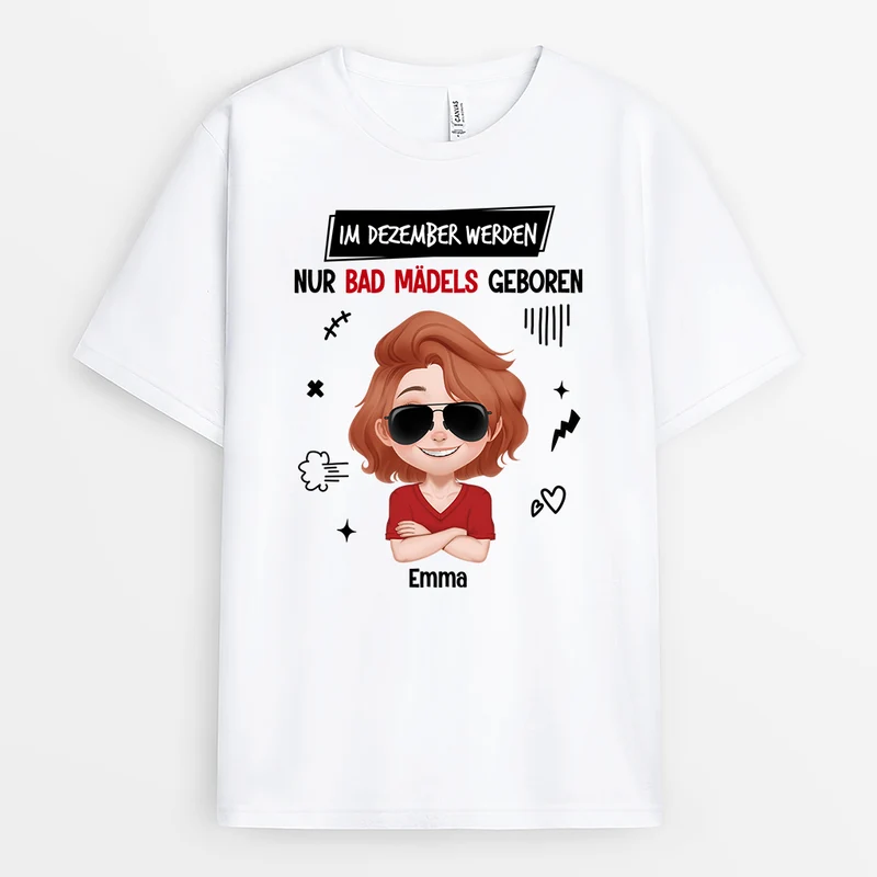 Bad Mädels/Bad Jungs - Personalisierte Geburtstagsgeschenke | T Shirt Damen & Männer
