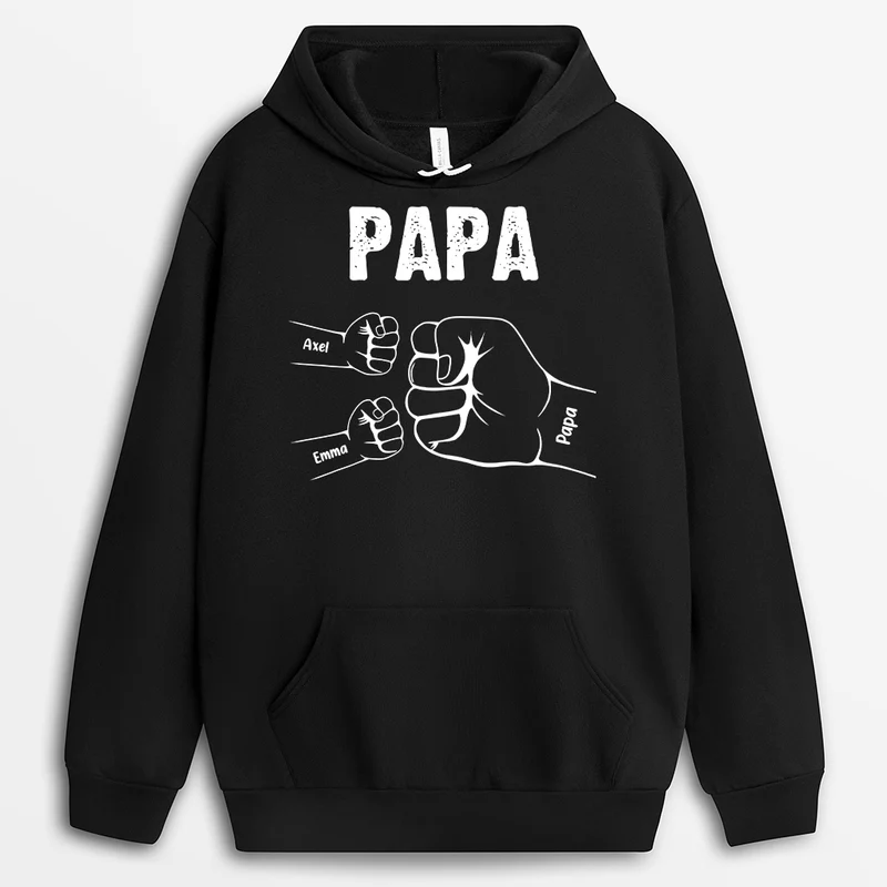 Opa Enkelkinder Und Die Faust - Personalisiertes Geschenk | Hoodie für Opas