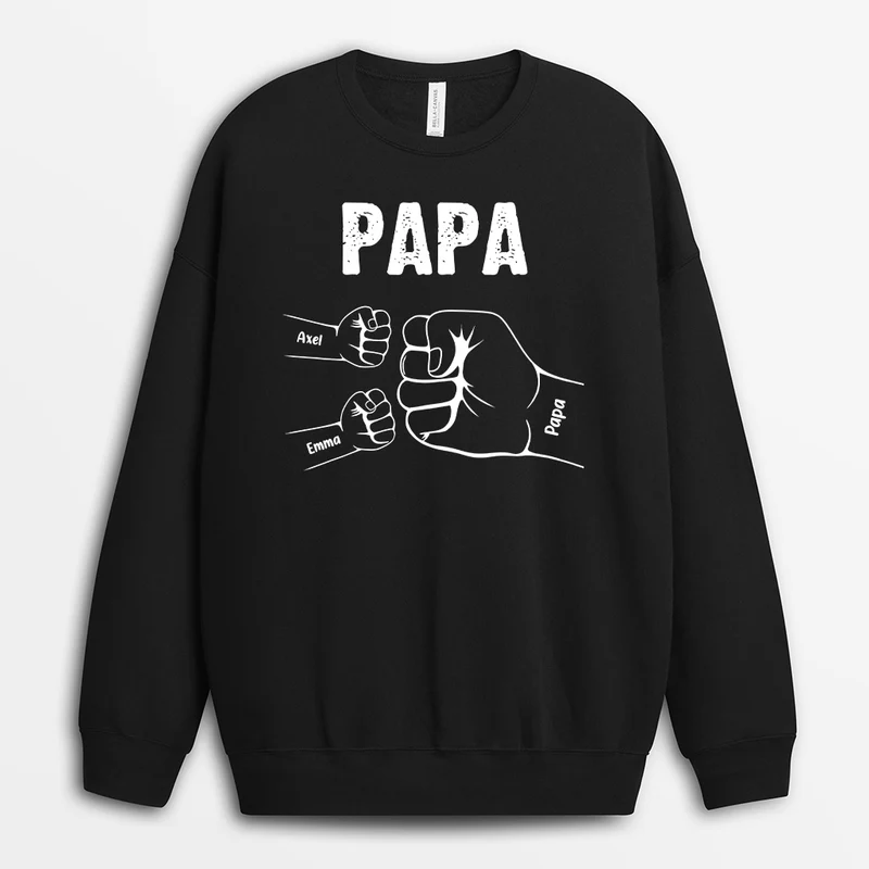 Opa Enkelkinder Und Die Faust - Personalisiertes Geschenk | Pullover für Opas