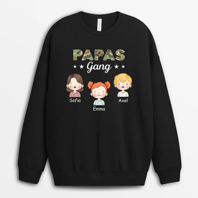 Opas/Papas Gang Armeemuster - Personalisiertes Geschenk | Sweatshirts Opa/Papa