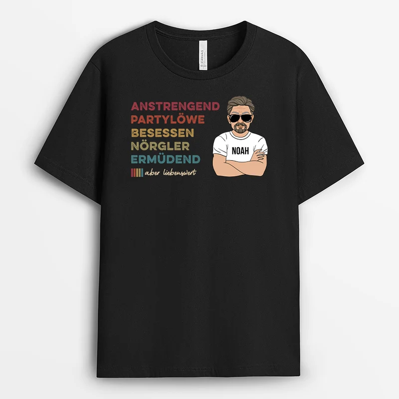 Chipie Nervig Und Entzückend - Personalisiertes Geschenk | T-shirt für Omas/Mamas/Opas/Papas