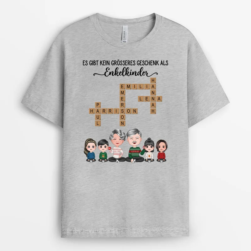 Es Gibt Kein Größeres Geschenk Als Enkelkinder - Personalisiertes Geschenk | T-Shirt für Großeltern