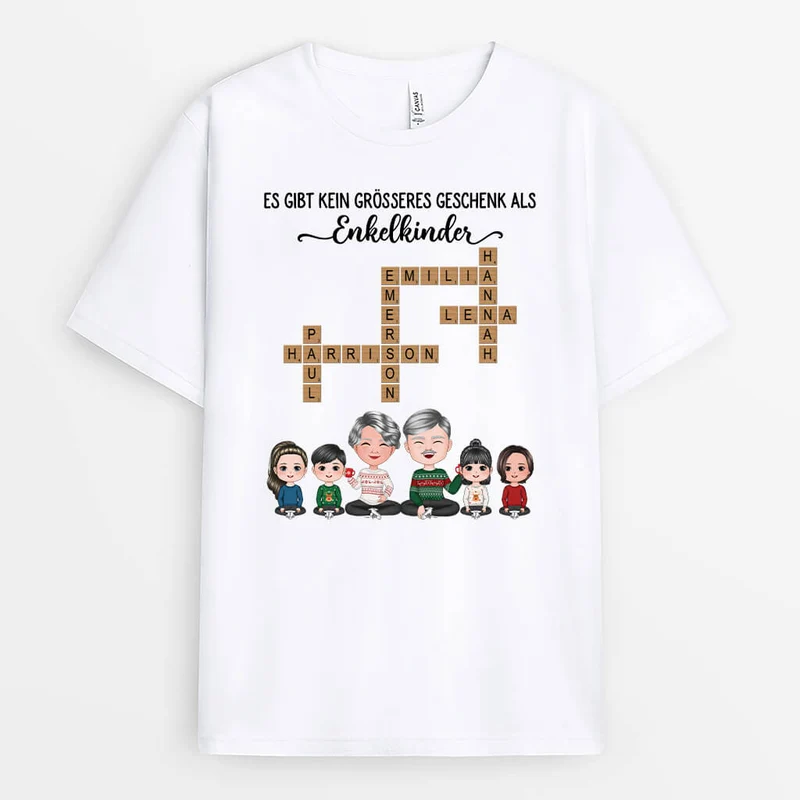 Es Gibt Kein Größeres Geschenk Als Enkelkinder - Personalisiertes Geschenk | T-Shirt für Großeltern