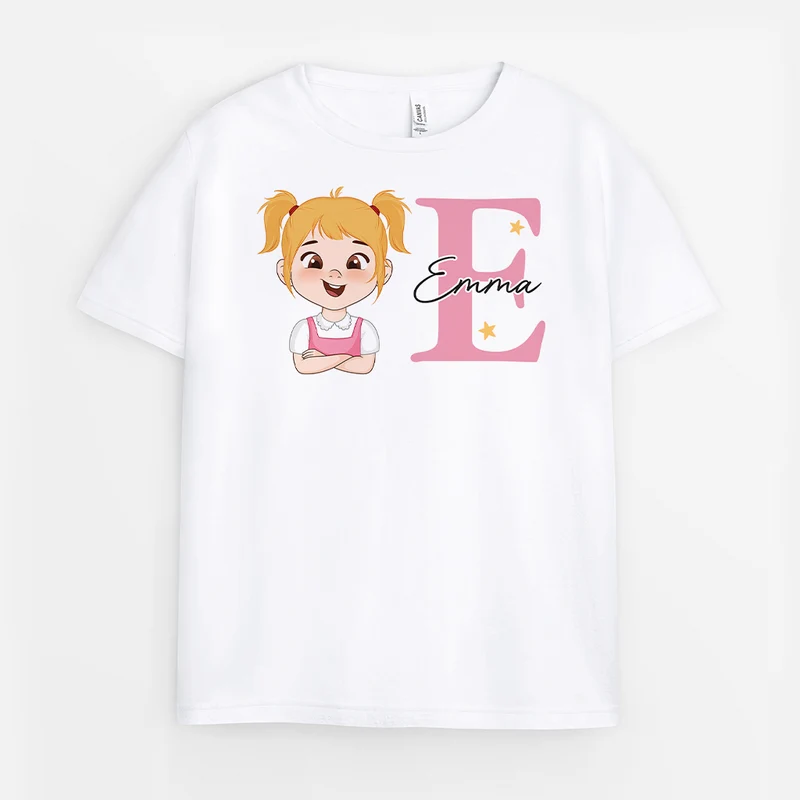 Alphabet Kindernamen - Personalisiertes Geschenk | T-Shirt für Kinder