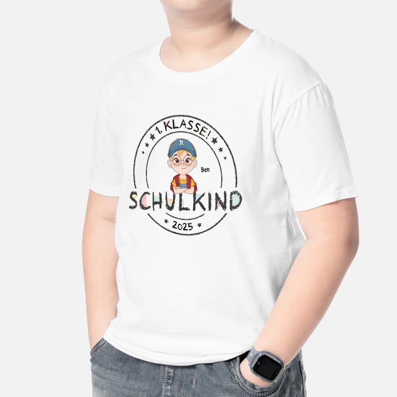 Schulkind Klasse - Personalisiertes Geschenk | T Shirt Einschulung Kinder