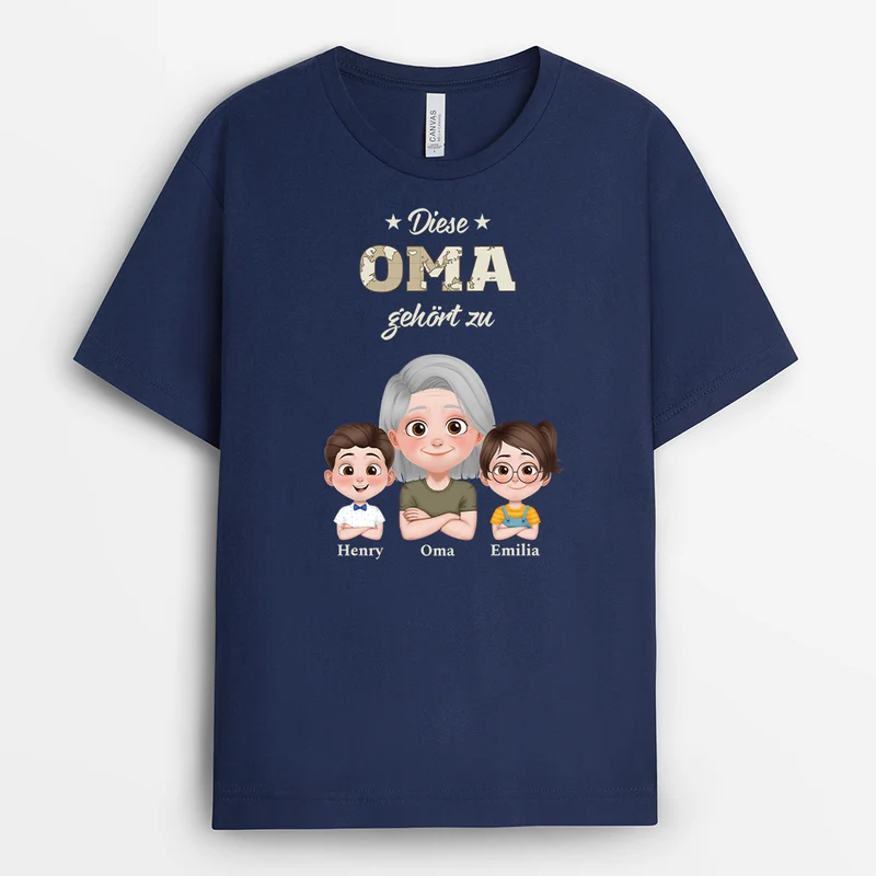 Dieser Papa Gehört Zu Armeemuster - Personalisiertes Geschenk | T Shirt Papa
