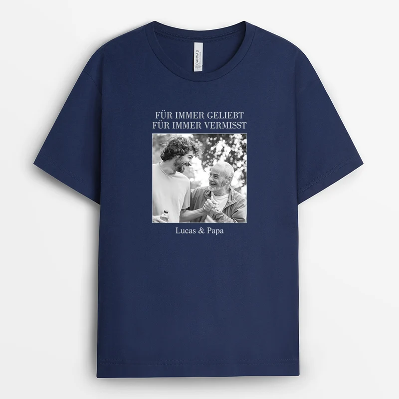 Für Immer In Meinem Herzen - Personalisierte Trauergeschenke | T Shirt Mit Bild