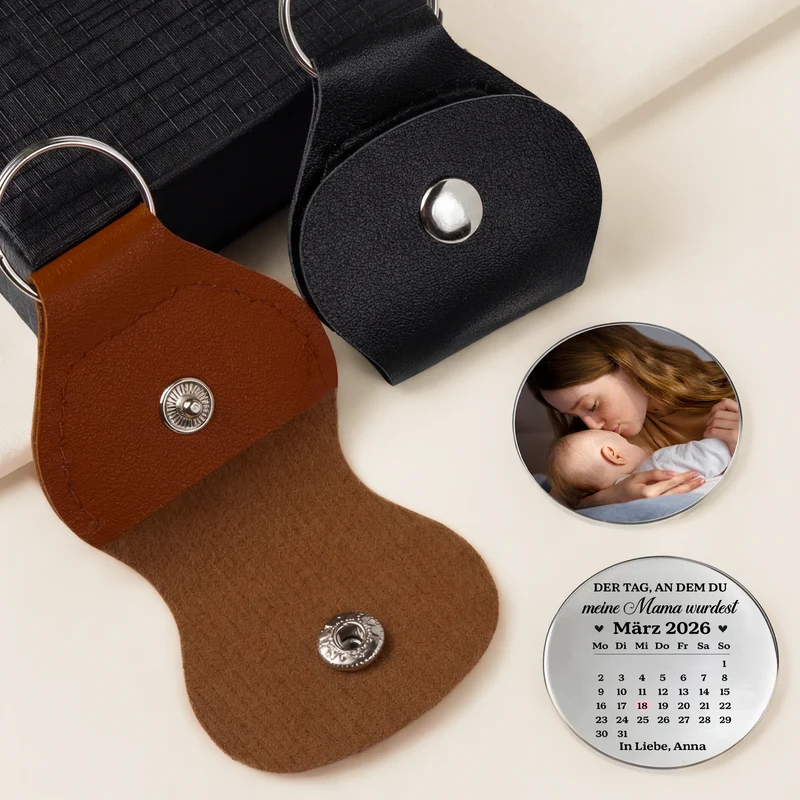 Der Tag An Dem Du Mein Papa Wurdest - Personalisierte Geschenke Foto | Pocket Hug Schlüsselanhänger Papa Mama