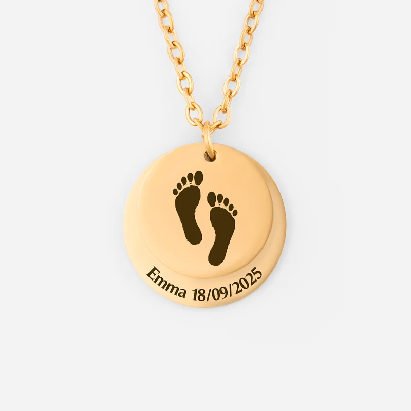 Baby Handabdruck Fußabdruck - Personalisierte Geburtsgeschenke | Kette Für Babys