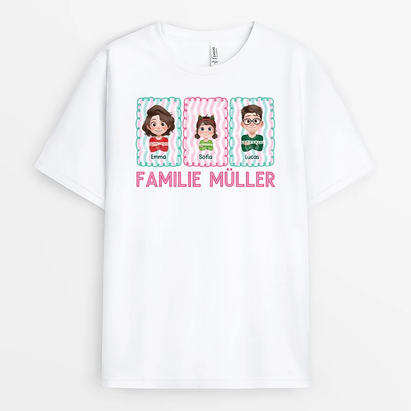 Die Familie - Personalisierte Weihnachtsgeschenke | Shirt