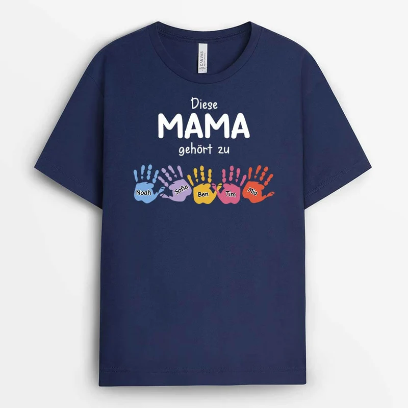Dieser Papa Gehört Zu - Personalisiertes Geschenk | T-shirt für Papas
