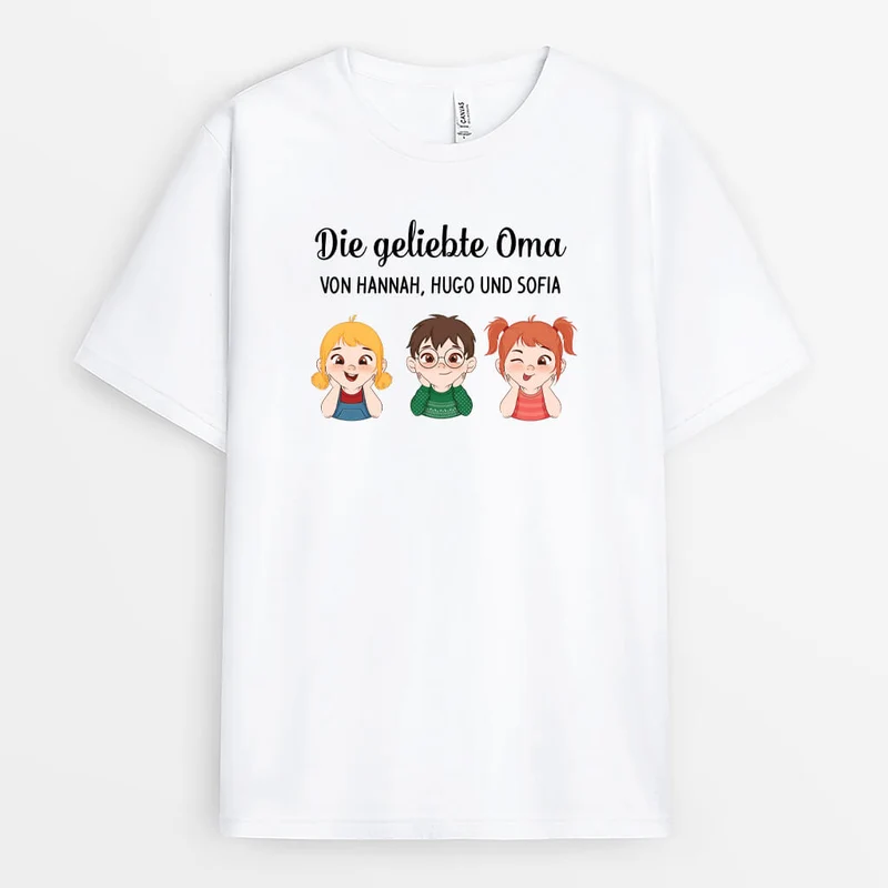 Die Geliebte Oma Von - Personalisiertes Geschenk | T-Shirt für Omas
