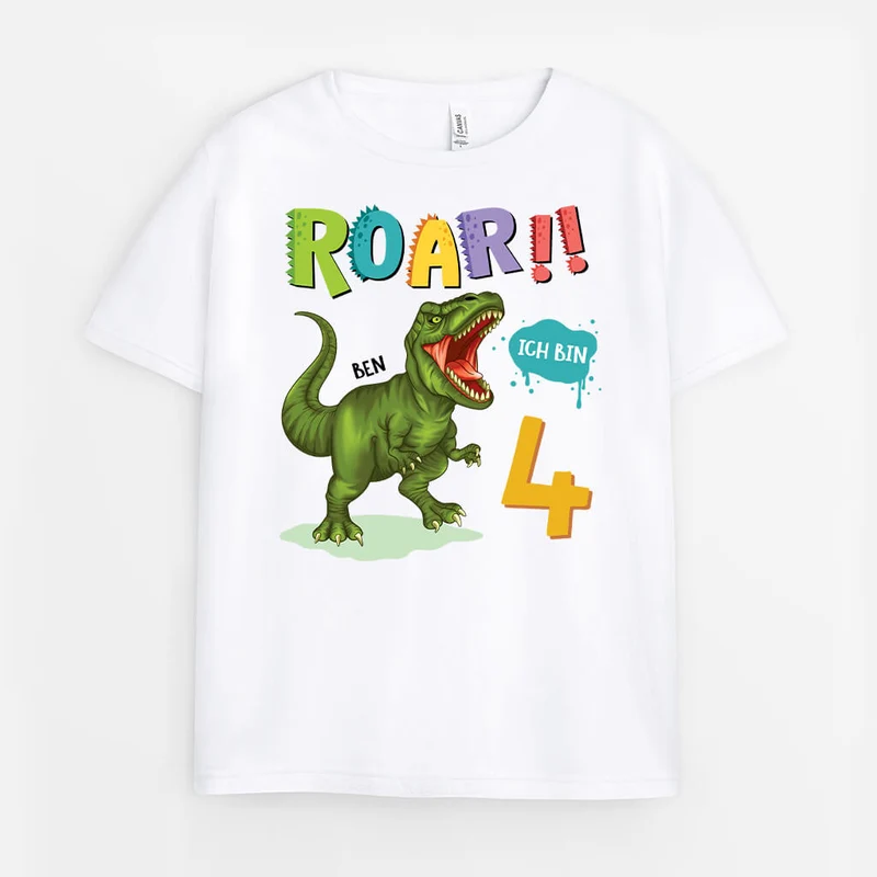 Ich Bin ... Jahre Alt - Personalisiertes Geschenk | T-Shirt für Kinder