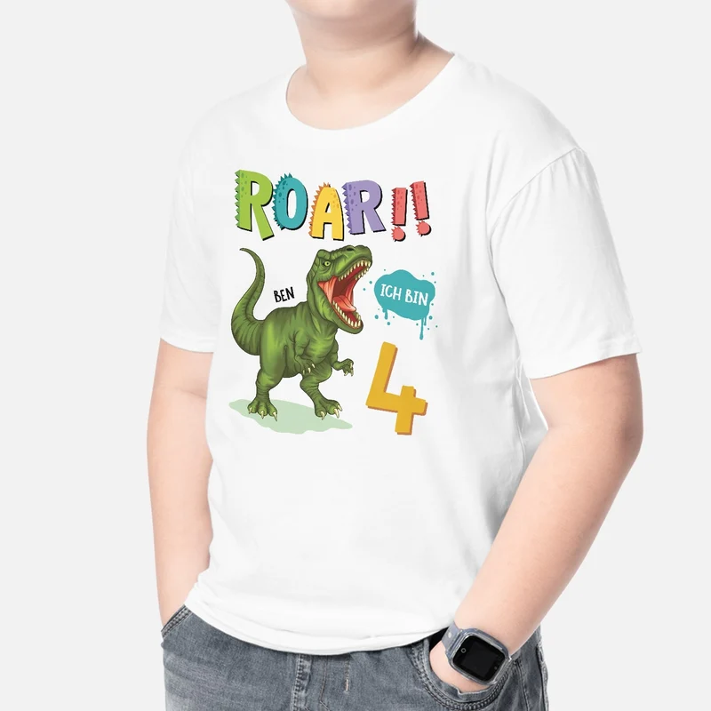 Ich Bin ... Jahre Alt - Personalisiertes Geschenk | T-Shirt für Kinder