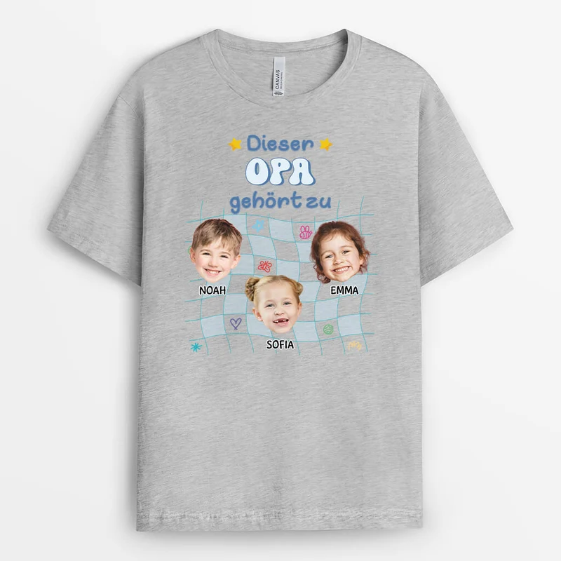 Diese Oma/Mama Gehört Zu - Personalisiertes Geschenk | T-Shirt mit Gesicht für Damen