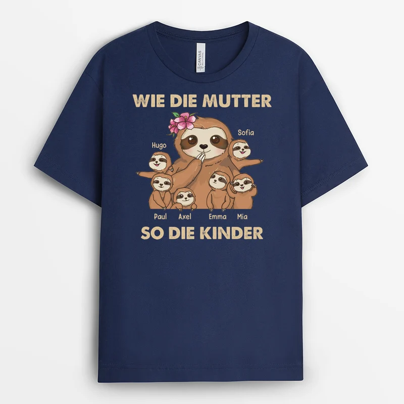 Wie Der Vater So Die Kinder - Personalisiertes Geschenk | T Shirt Papa