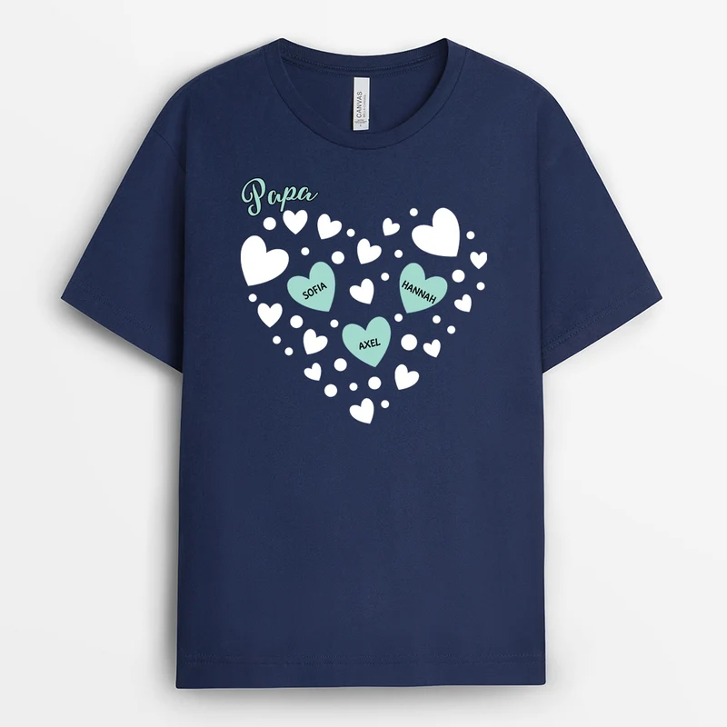 Mamas Herzen - Personalisiertes Geschenk | Mama T-Shirt