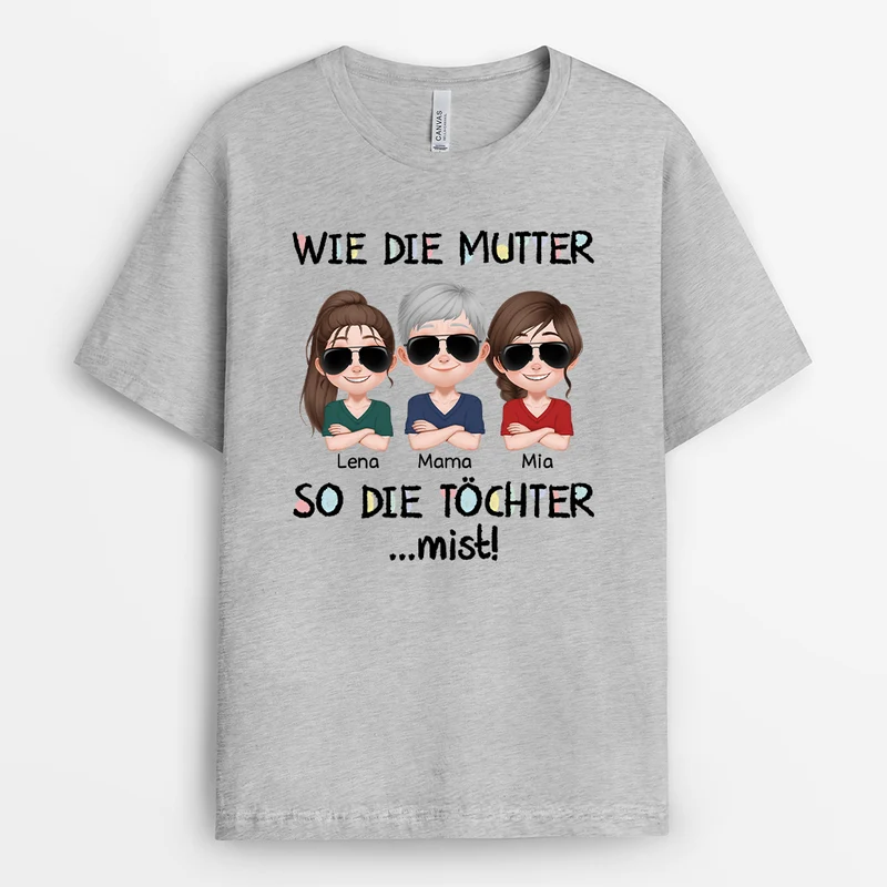 Wie Der Vater So Der Sohn - Personalisiertes Geschenk | Lustiges T Shirt Papa