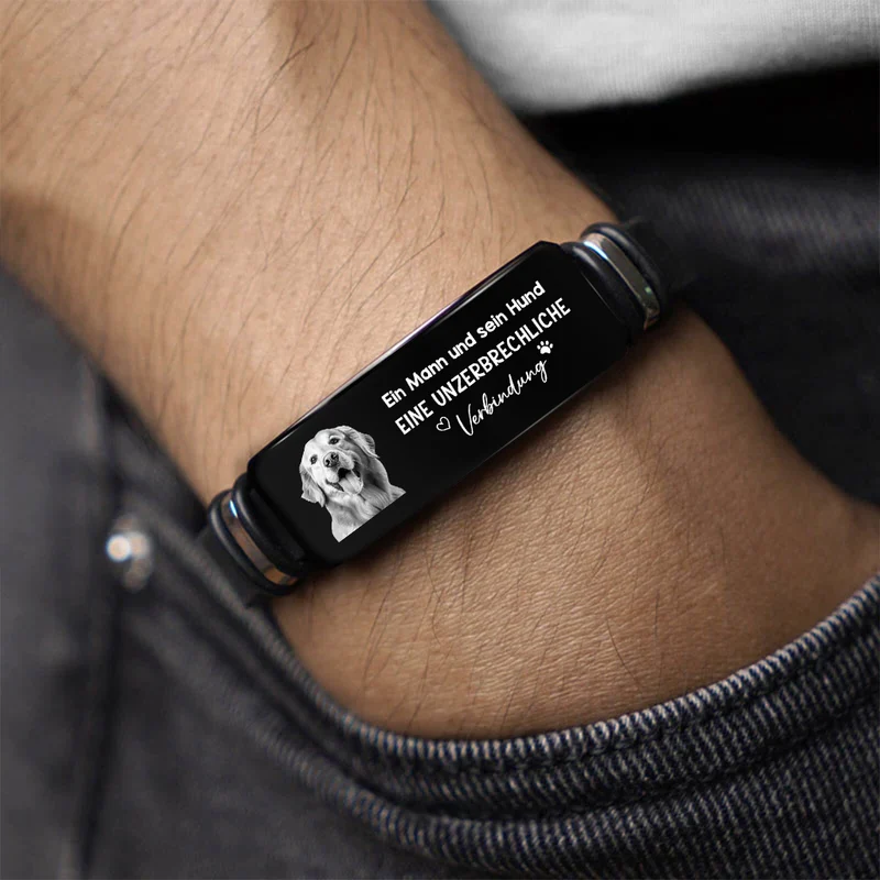 Ein Mädchen und ihre Katzen - Personalisiertes Geschenk | Armband Katze mit Foto