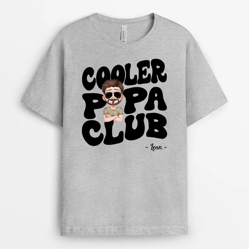 Cooler Väter-Club - Personalisiertes Geschenk | T Shirt Papa