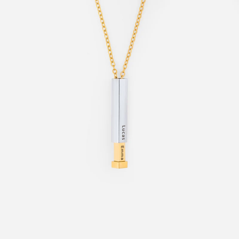 Säulenkette Mit Geheimer Nachricht - Personalisierte Geschenke Für Männer Und Frauen | Kette