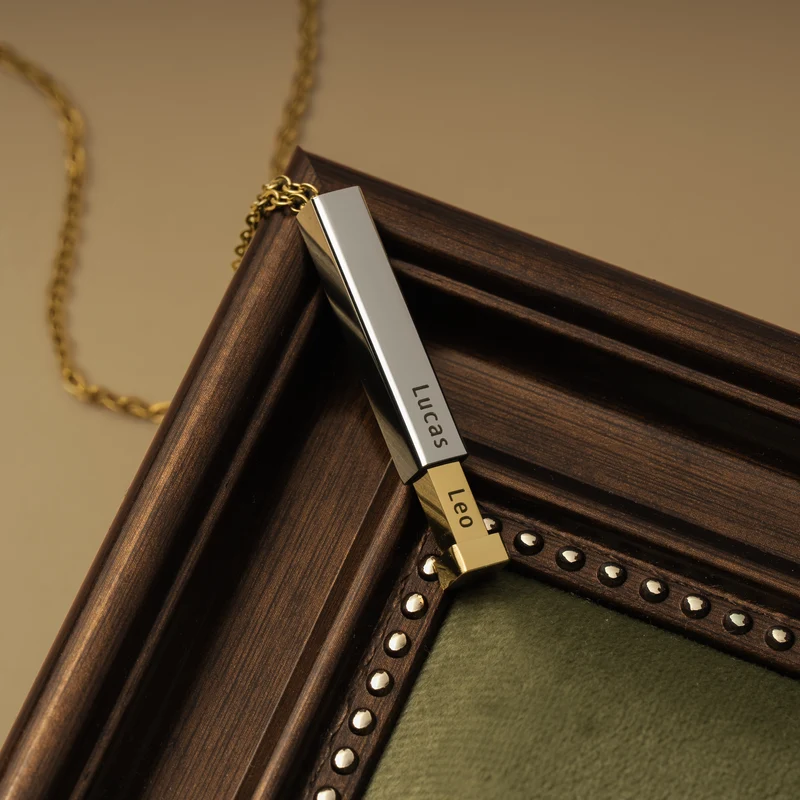 Säulenkette Mit Geheimer Nachricht - Personalisierte Geschenke Für Männer Und Frauen | Kette