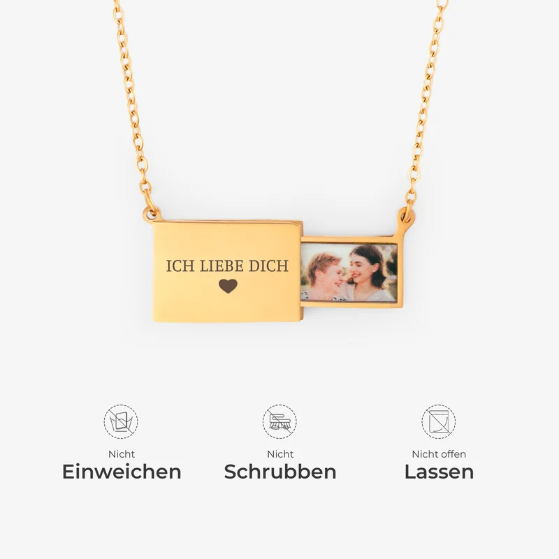 Briefumschlag - Personalisierte Geschenke Foto | Kette