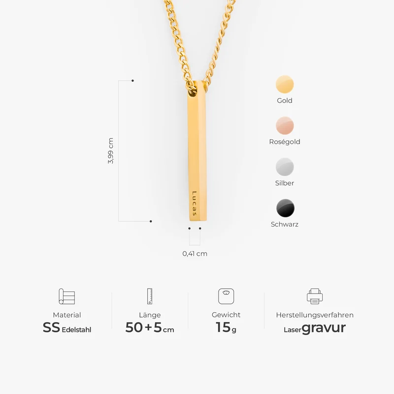 Name & Persönlichkeit - Personalisierte Geschenke Für Frauen & Männer | Halskette