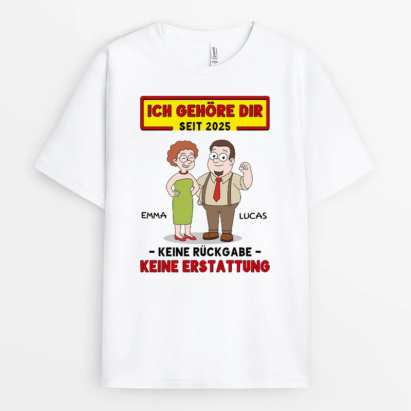Ich Gehöre Dir - Personalisierte Paar Geschenke | Simpsons T Shirt
