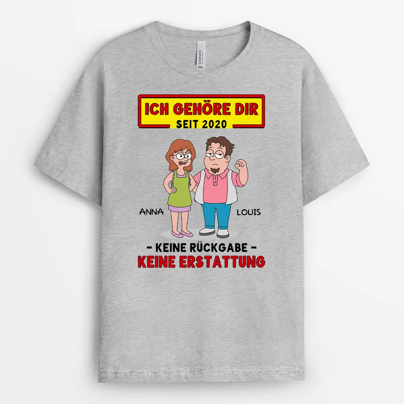 Ich Gehöre Dir - Personalisierte Paar Geschenke | Simpsons T Shirt