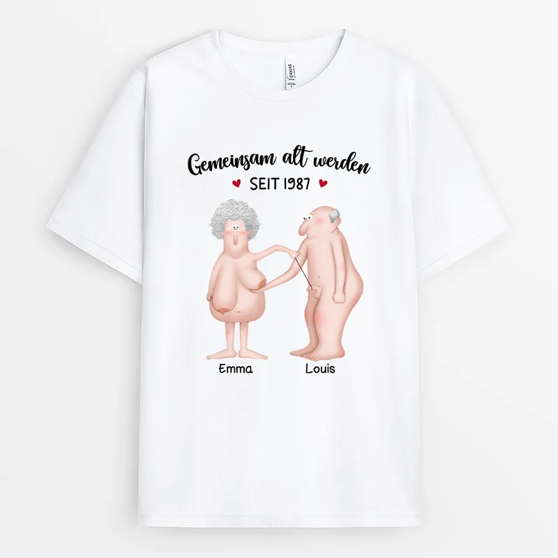 Zusammen Seit - Personalisierte Paar Geschenke | T Shirt Lustig