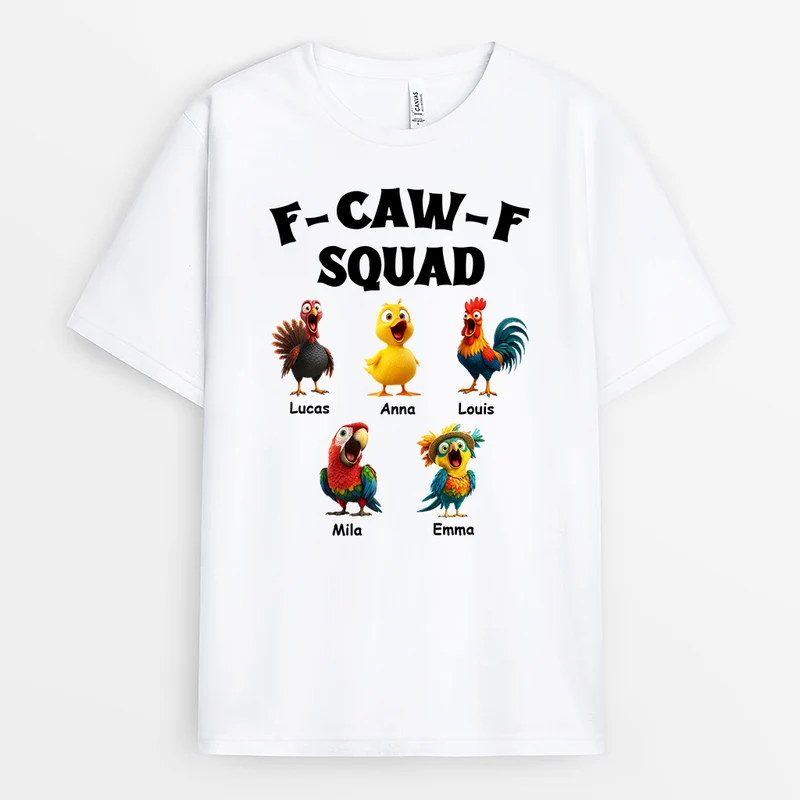 F-Caw-F Squad - Personalisierte Geschenke Lustig | T Shirts Damen & Männer