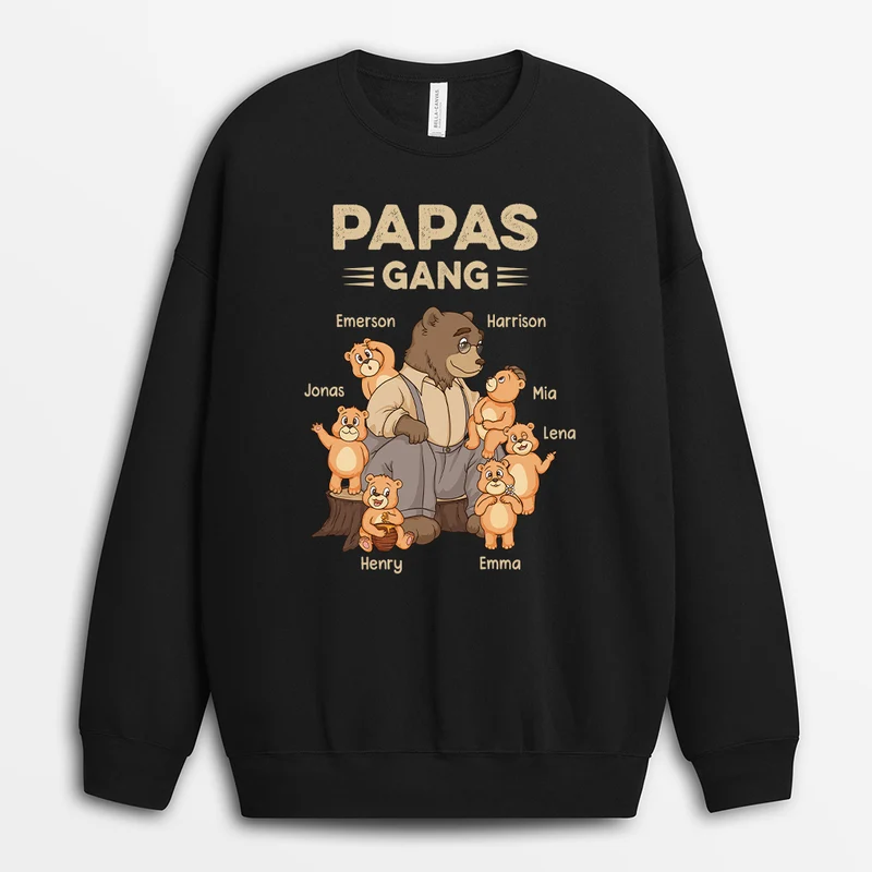 Opas/Papas Gang Bär - Personalisiertes Geschenk | Sweatshirts Opa/Papa