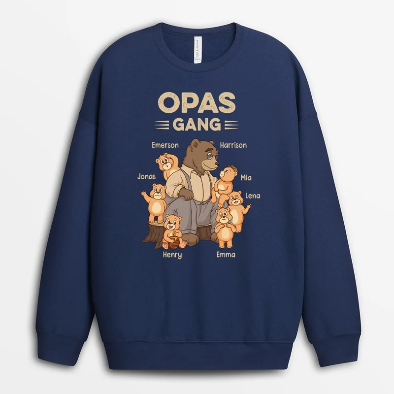 Opas/Papas Gang Bär - Personalisiertes Geschenk | Sweatshirts Opa/Papa