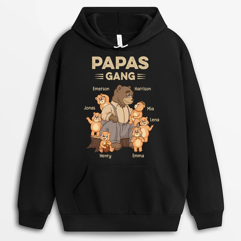 Opas/Papas Gang Bär - Personalisiertes Geschenk | Opa/Papa Hoodie