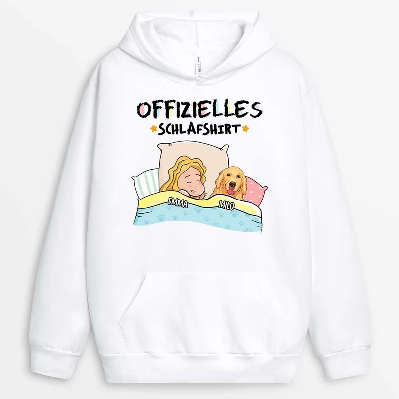 Offizielles Schlafshirt - Personalisierte Geschenke Für Hundebesitzer | Hoodie Basic