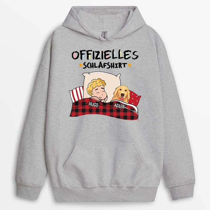 Offizielles Schlafshirt - Personalisierte Geschenke Für Hundebesitzer | Hoodie Basic