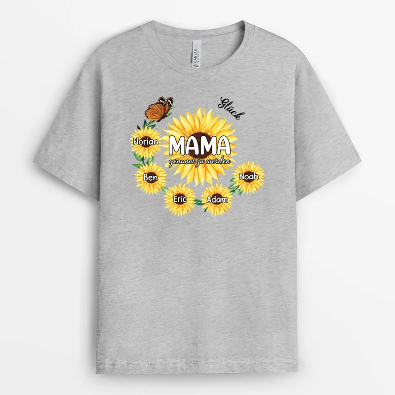 Glück Ist Eine Oma Zu Sein - Personalisiertes Geschenk | T-shirt für Mamas