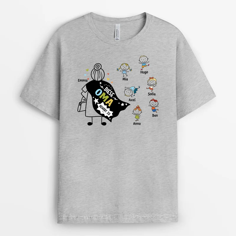 Dieser Opa Gehört Zu Lineart Opa Superheld - Personalisiertes Geschenk | T-shirt für Opa