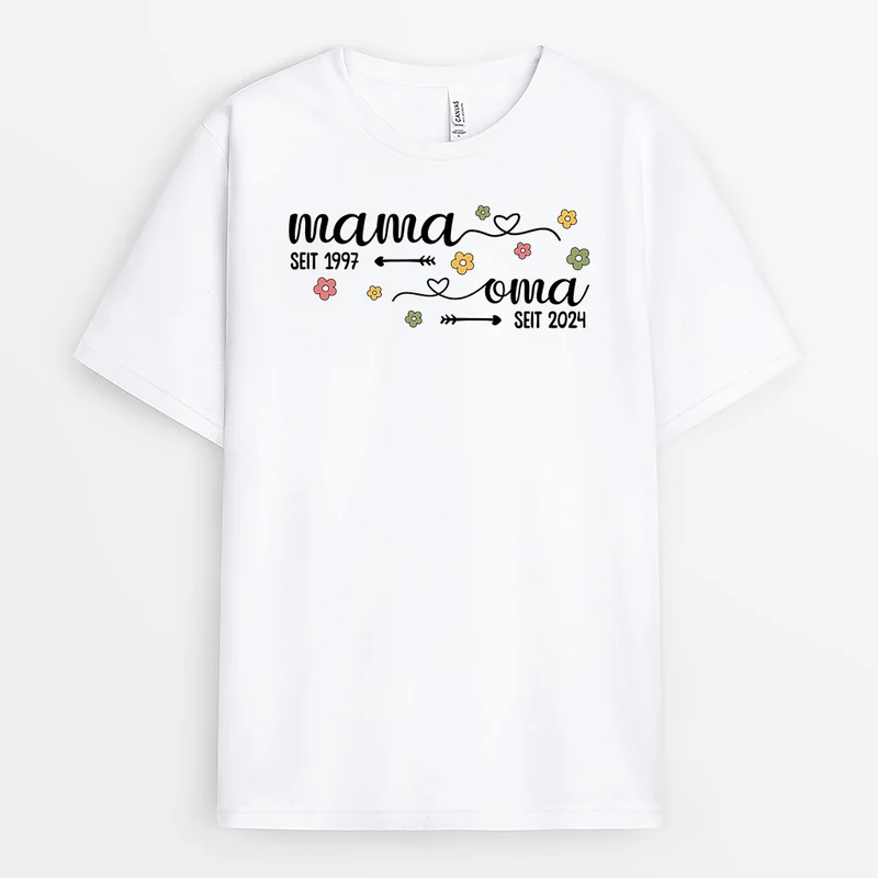 Mama Seit - Personalisiertes Geschenk | T-shirt für Mamas