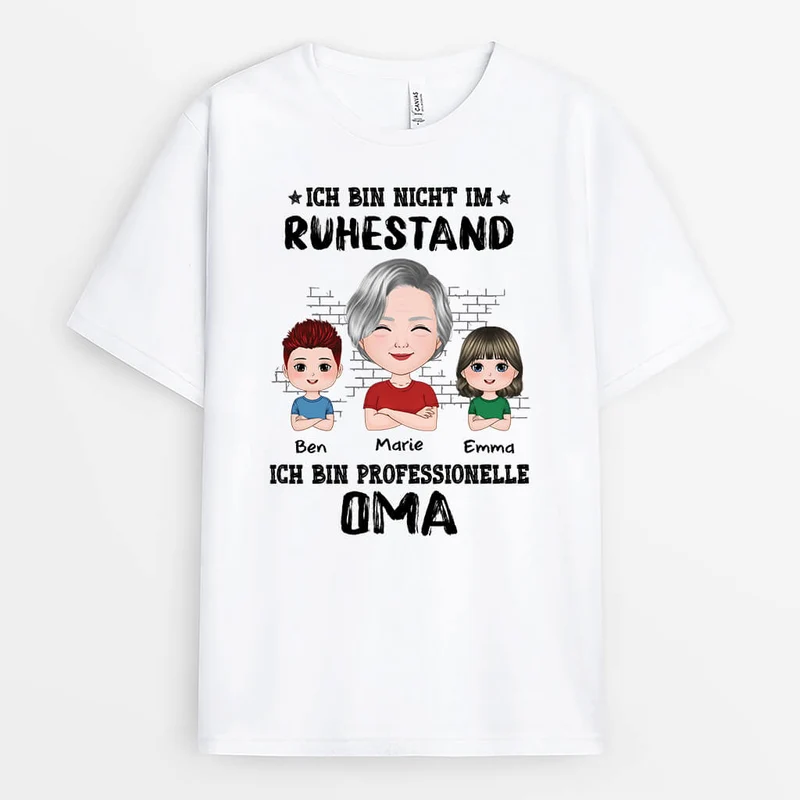 Ich Bin Nicht Im Ruhestand Ich Bin Professioneller Opa - Personalisiertes Geschenk | Cooles T-shirt für Opas