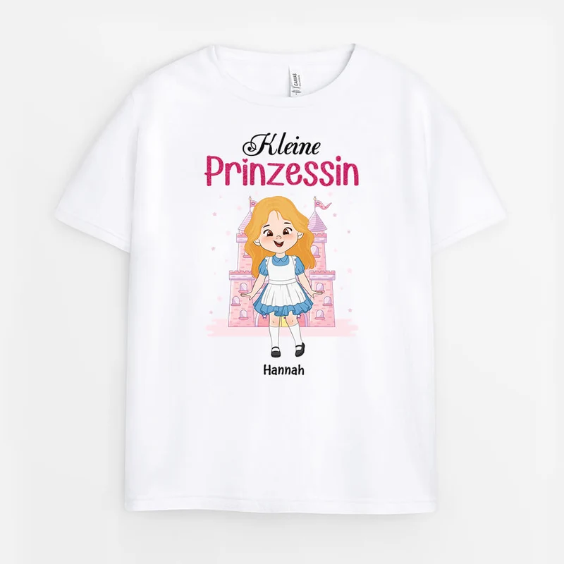 Kleine Prinzessin - Personalisiertes Geschenk | Niedliches T-Shirt für Mädchen