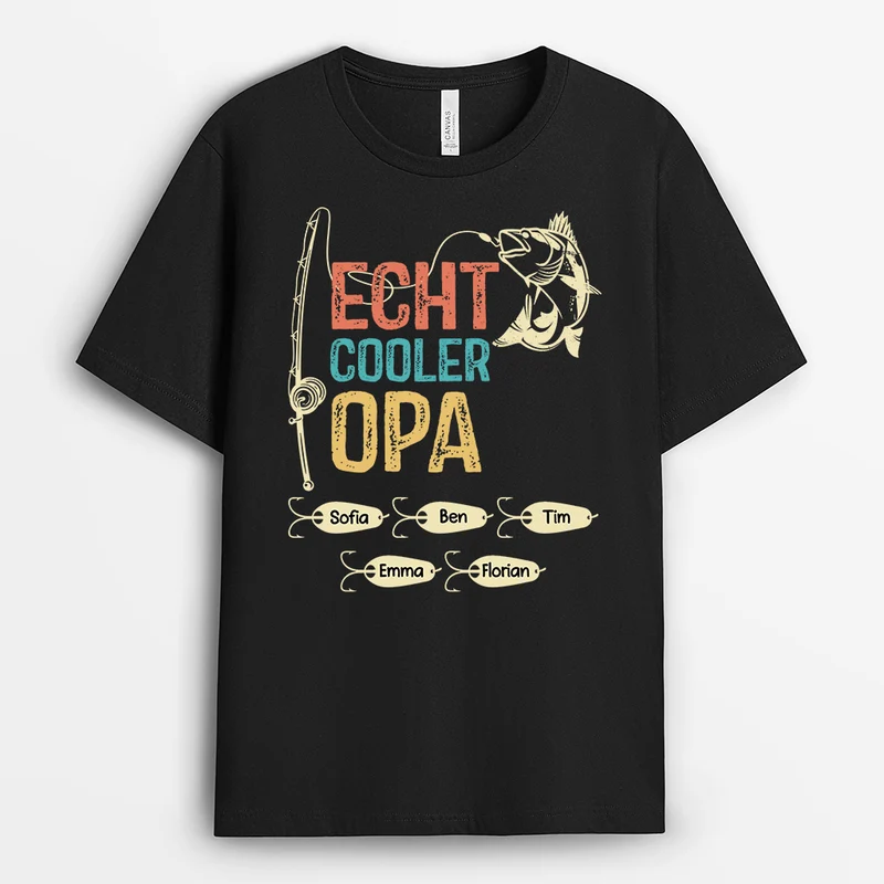 Echt Cooler Papa - Personalisiertes Geschenk | T-shirt für Papa