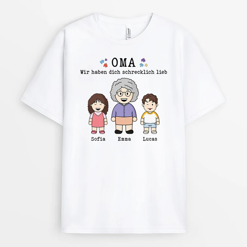 Papa Wir Lieben Dich Über Alles - Personalisiertes Geschenk | T-shirt für Papas