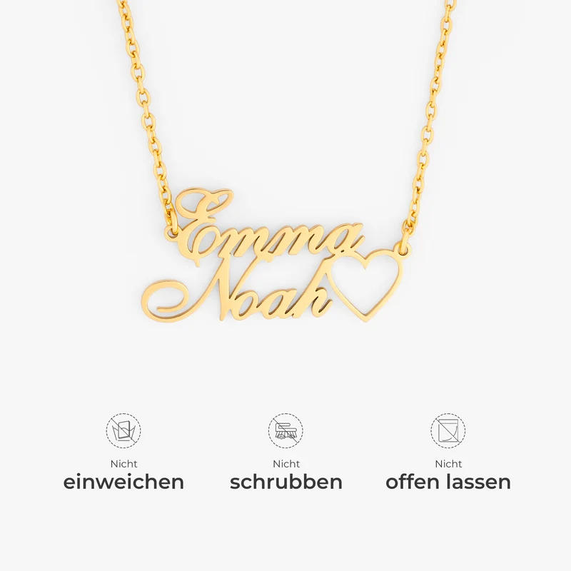 Namenskette - Personalisierte Paar Geschenke | Halskette Damen & Männer
