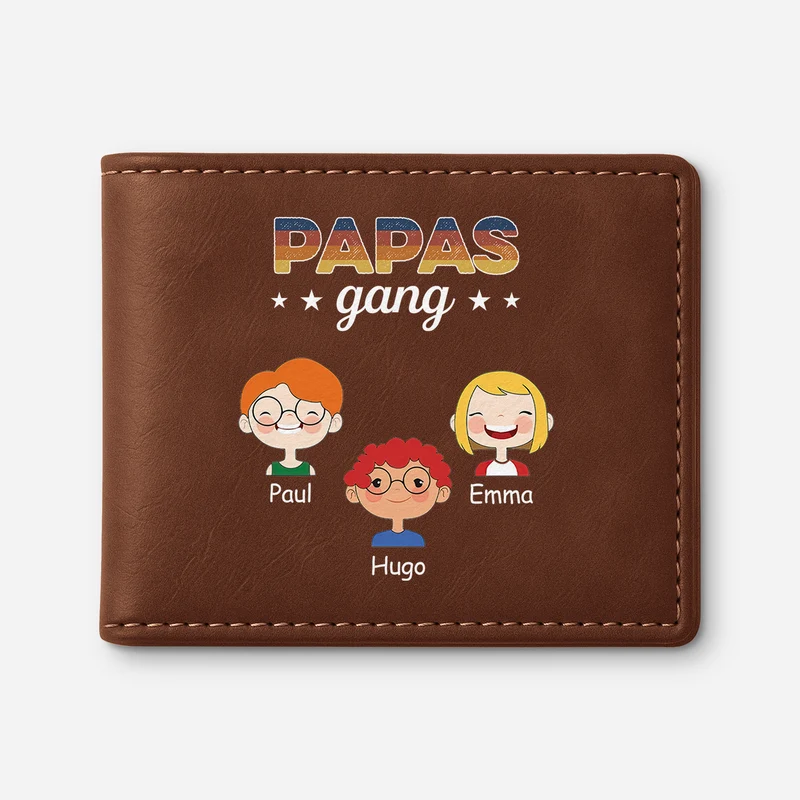 Papas Gang Kinder - Personalisierte Geschenke Herren | Portemonnaie